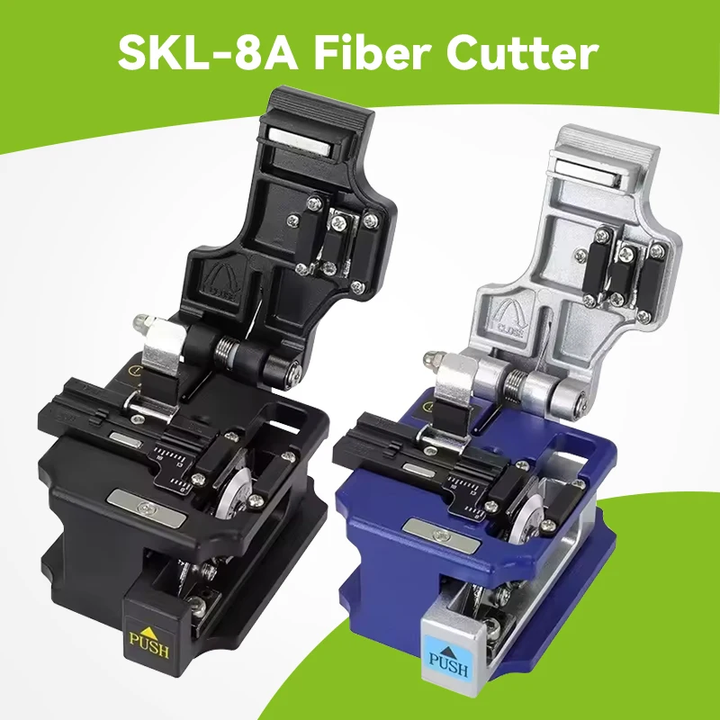 

SKL-8A Fiber Cleaver Black FTTH High Precision Cutting Tool Optical Cutting Knife Fiber Cleaver Cable