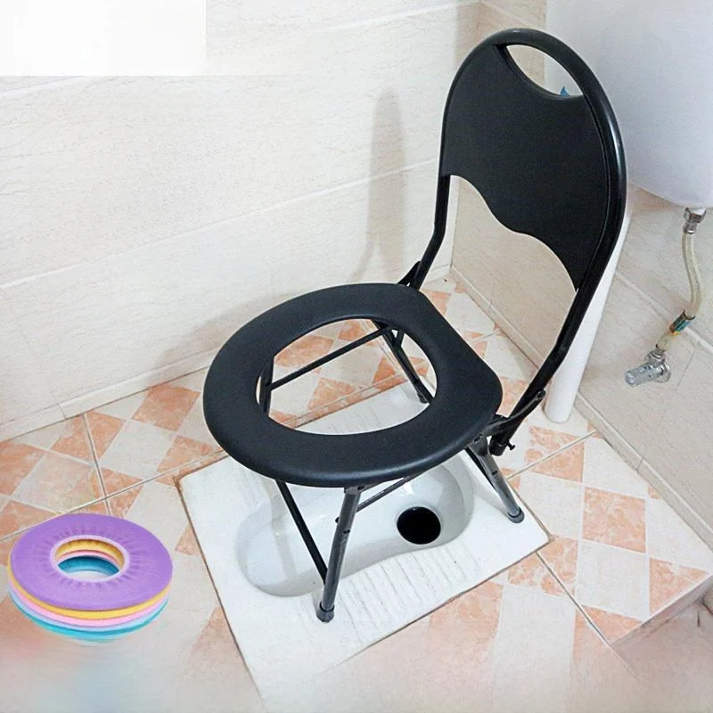 高齢者用便座シンプルなポータブルトイレチェア妊婦用バスルームアクセサリートイレカバー-シートリング