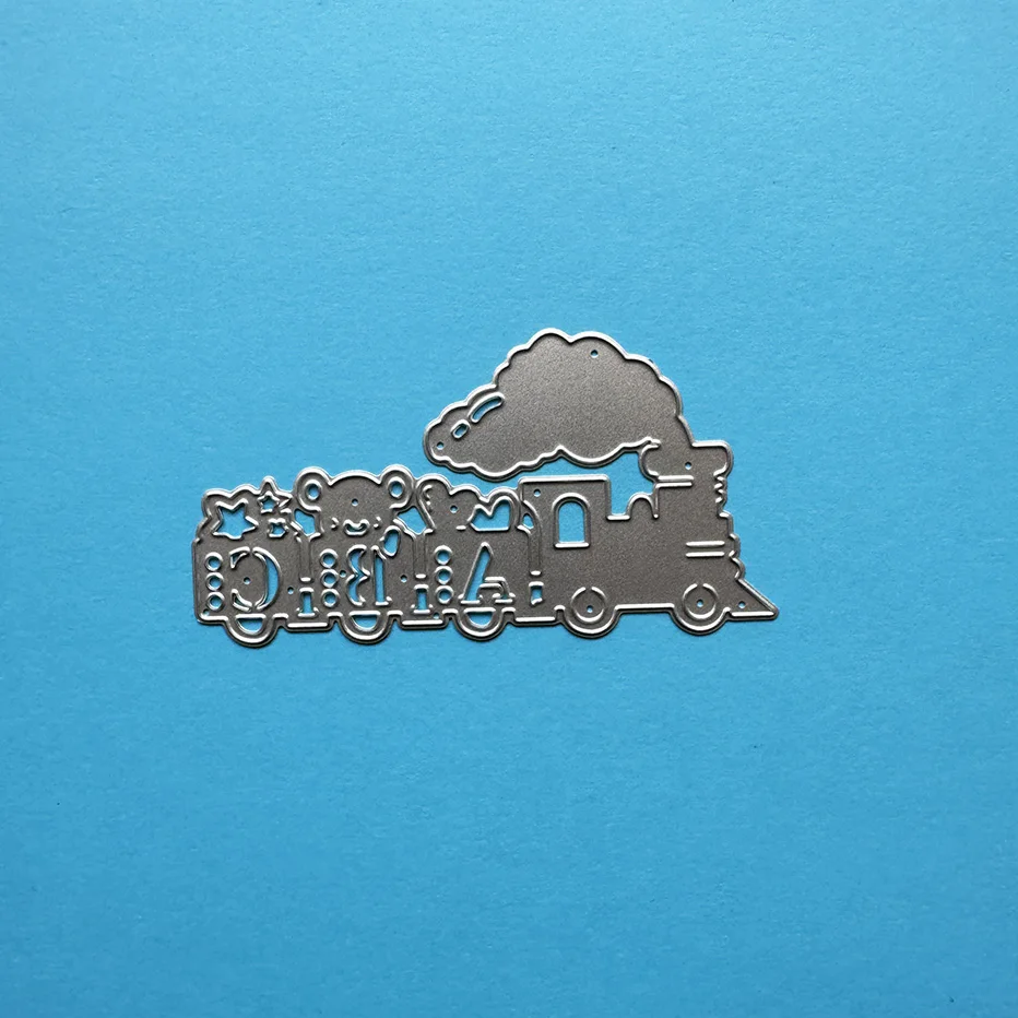 Mini train Scrapbooking Cutting Dies Yiwu Futian market stock clearance DIY Paper gift Card Making metal craft Album