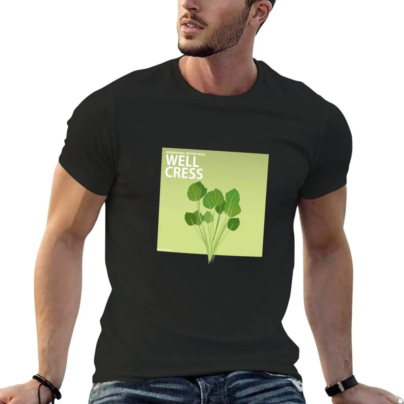 Literal Danish Well Cress. The Danish name for Watercress T-Shirt summer clothes anime t shirts clothing for men