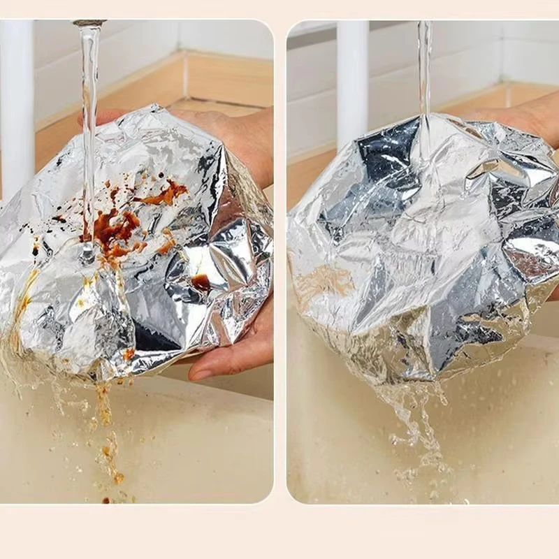 10–40 Stück wiederverwendbare Aluminiumfolie, Schüsselabdeckung, Wärmeisolierung und Wärmeerhaltung, lebensmittelechter Ofen zum Mitnehmen, Picknick – Detail 6