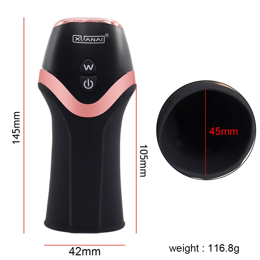 Penis Pump Vibrator Penis Delay 12 Speed Male Masturbator Trainer Adult Automatic Glans Stimulate Exercise Oral Sex Toys for Men