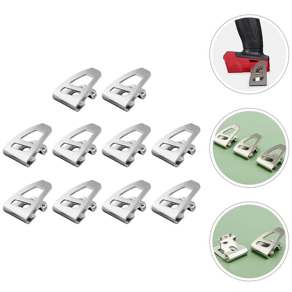 

10pcs Impact Belt Hooks Replacement Parts Tool Clips for Power Tools Drill Drill Belt Clip Accessories