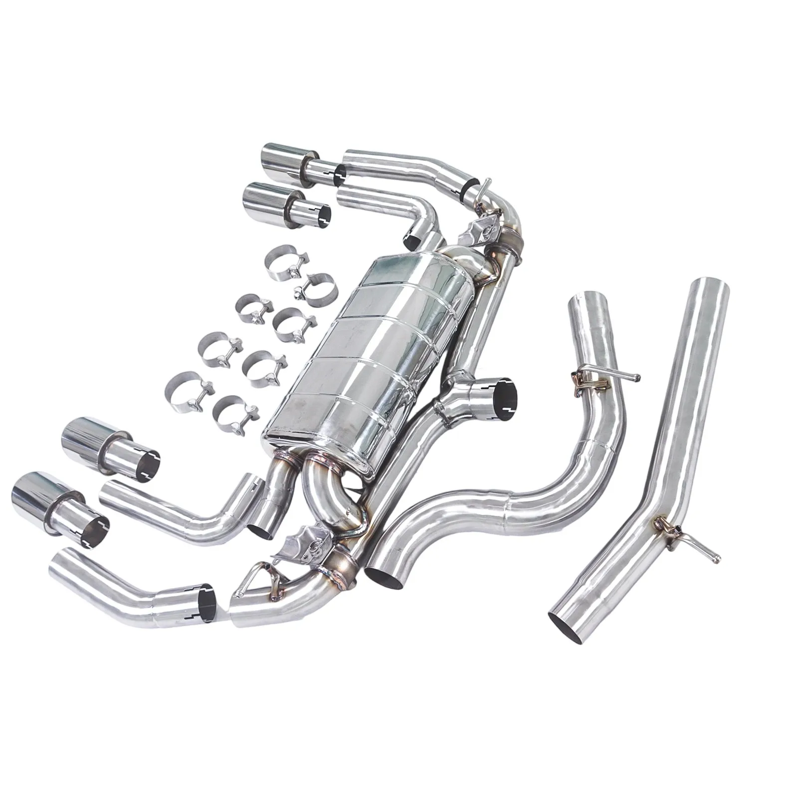 For  OEM-valve Compatible Muffler  Golf 7R 2.0T High-Permance Exhaust