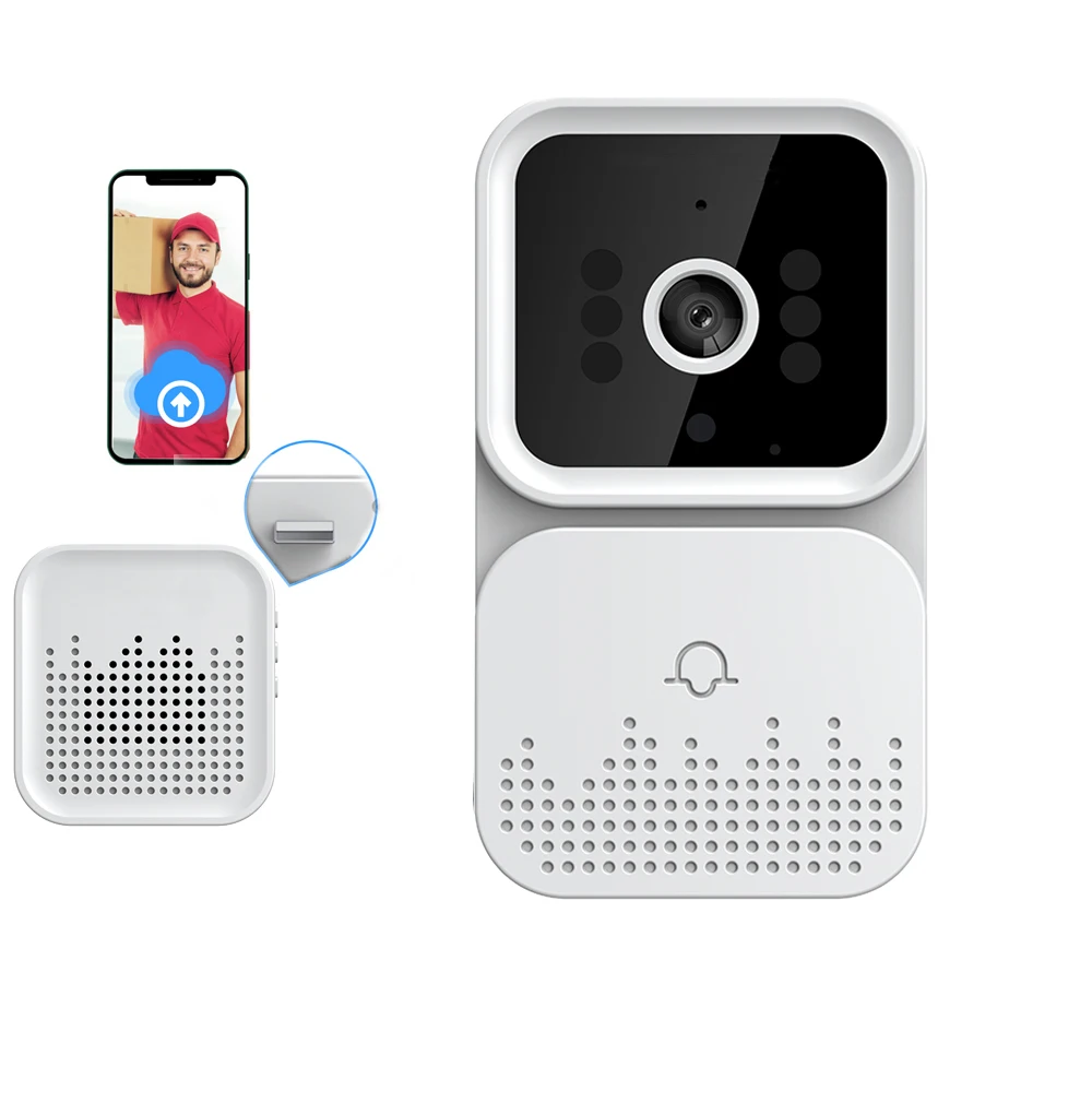 Tuya APP With Welcome Indoor Chime WIFI IP Doorbell Intercom Video Door Phone