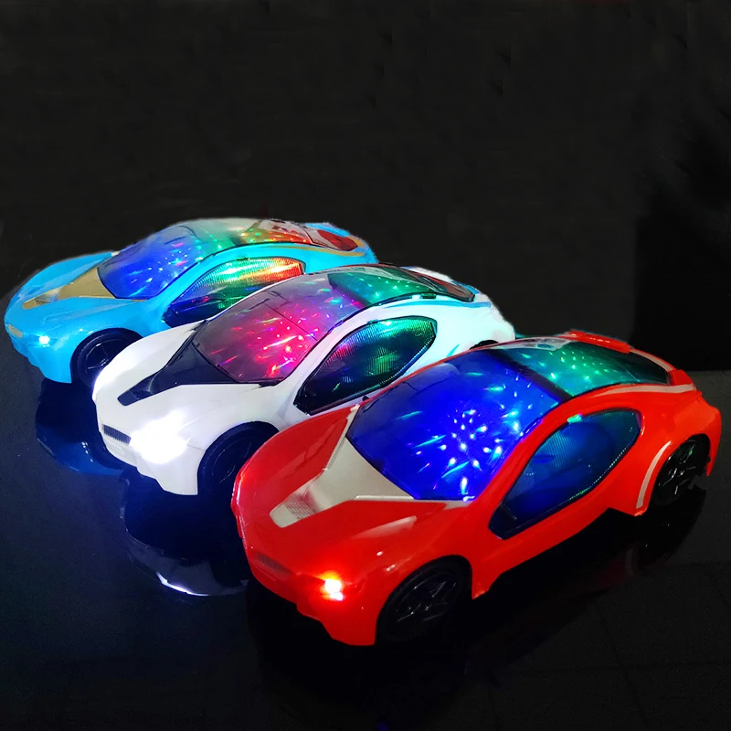 Funny Simulation Electric Glowing Car Model Children Electric Toy Car with Lights Music Boys Toys Kids Fun Holiday Birthday Gift