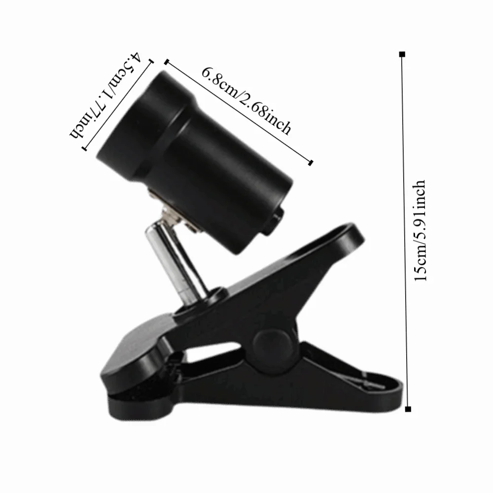 25 واط/50 واط/75 واط السلاحف الفرح مصباح كليب على حامل مصباح ترموستات الزواحف مصباح الحرارة قابل للتعديل التدفئة Vivarium الحيوانات الأليفة الحرارة لمبة #6