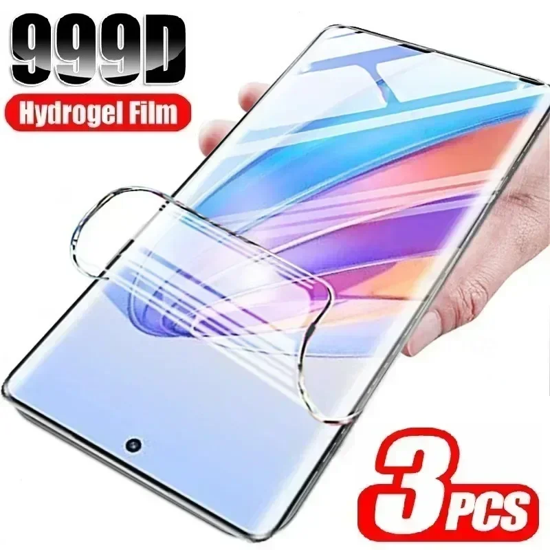 3PCS Hydrogel Film For Xiaomi Redmi 12 4g 5G Phone Screen Protector For Note 12  Pro Plus 12S