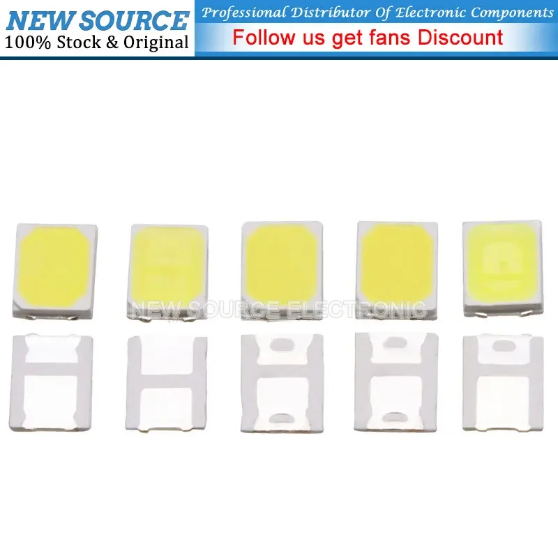 [1000pcs] SMD LED 2835 High Brightness 1W 0.5W 0.2W White 3V 6V 9V 18V 36V 150MA/100MA/30MA/60MA/80MA 6000-6500K