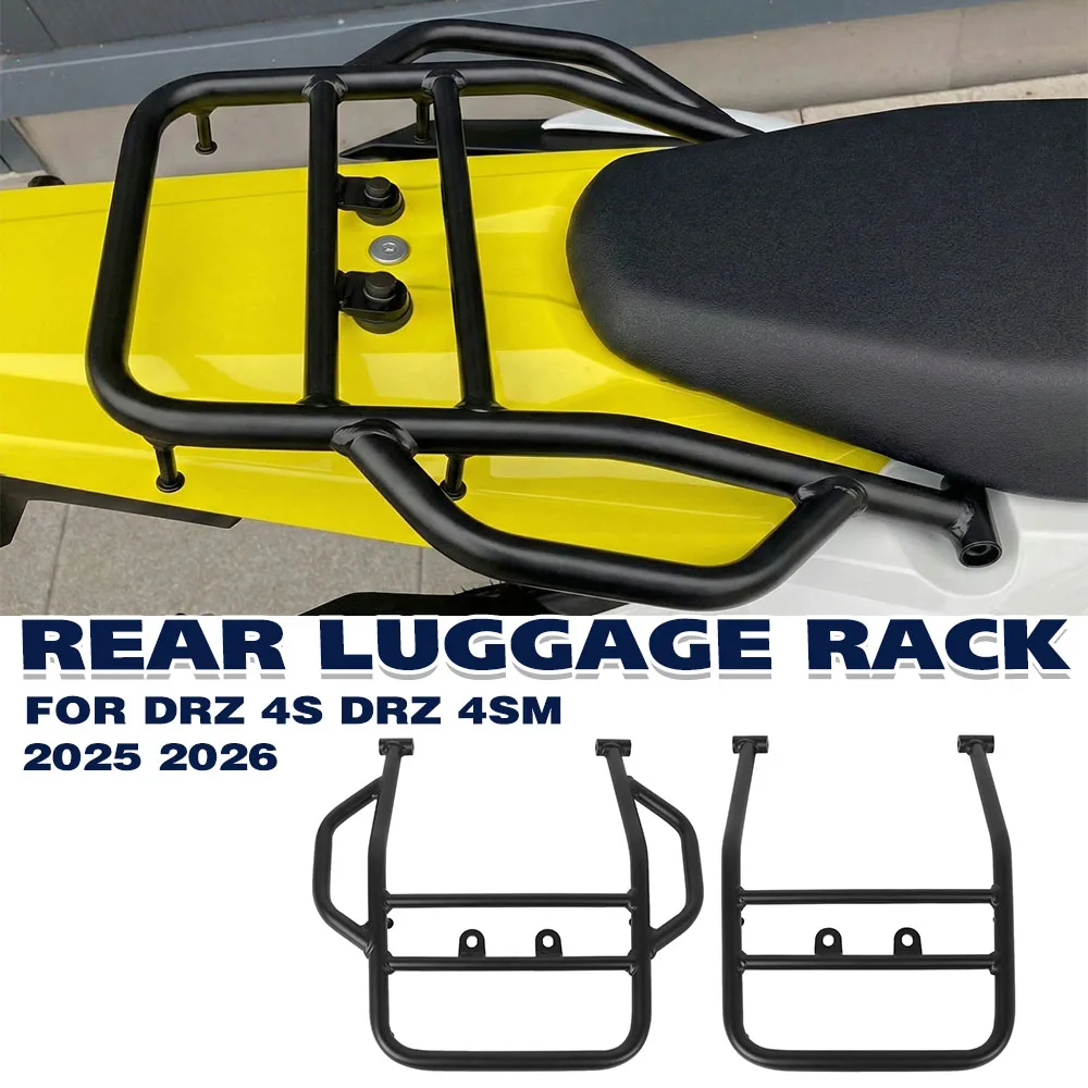

﻿ Багажник на заднюю часть мотоцикла для SUZUKI DRZ-4S DRZ-4SM DR-Z4SM DRZ 4S 4SM 2025 2026, задний багажный кронштейн, держатель для грузов