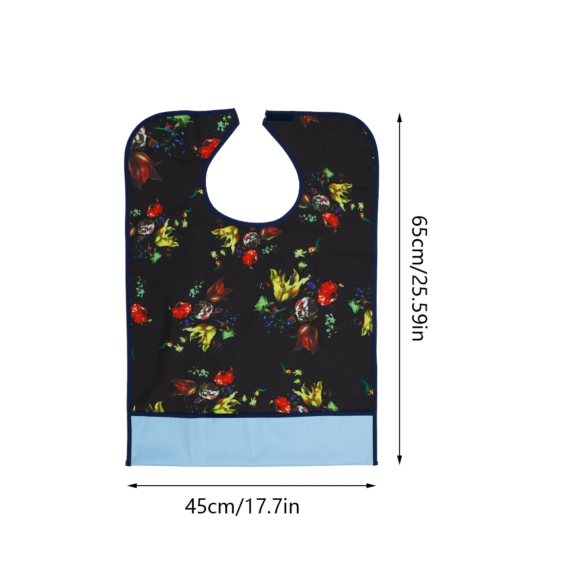 Adult Bibs Waterproof Mealtime Bib Protector Adult Disability Aid Bibs Washable Reusable Adult Bib for Eating 65 x 45 cm Dining