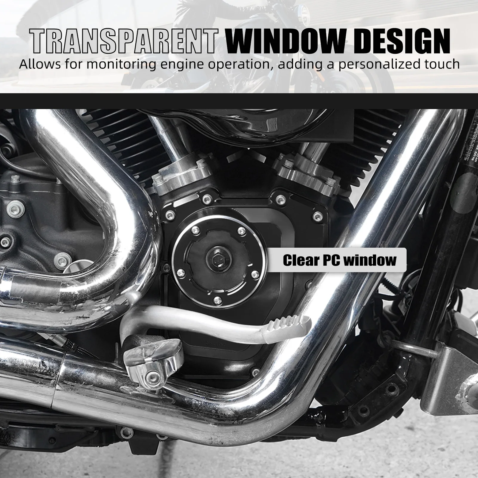 For 01-16 Harley Road King FLHR Street Glide FLHX Motorcycle Cam Cover for Dyna Street Bob Fat Bob Low Rider Wide Glide 01-2017 view 5
