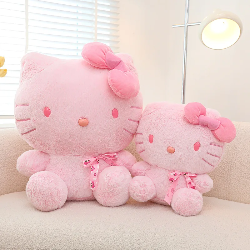 

New Hello Kitty Cherry Blossom Plush Toy， Cute Sakura Stuffed Animal Cat Doll， Kawaii Birthday Gift for Girls