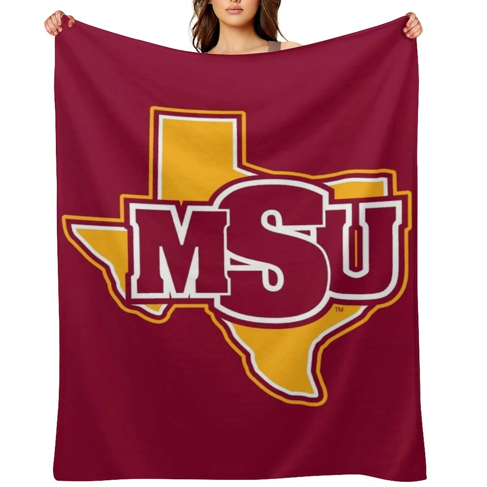 

Midwestern State University Throw Blanket cosplay anime Plaid funny gift Thermal Blankets
