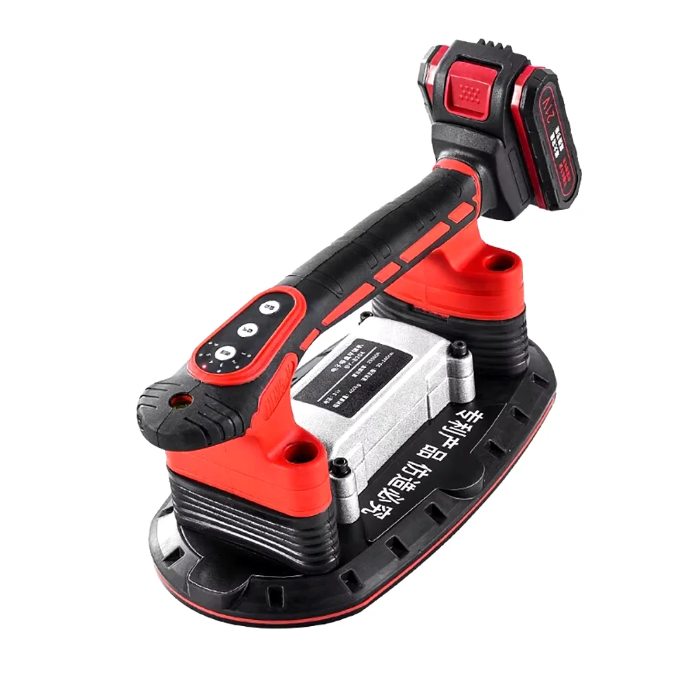 21V Tile Laying Machine Electric Suction Cup Vibrator Wall Tile Tiling Machine Handheld Tile Leveling Machine Electric Sucker