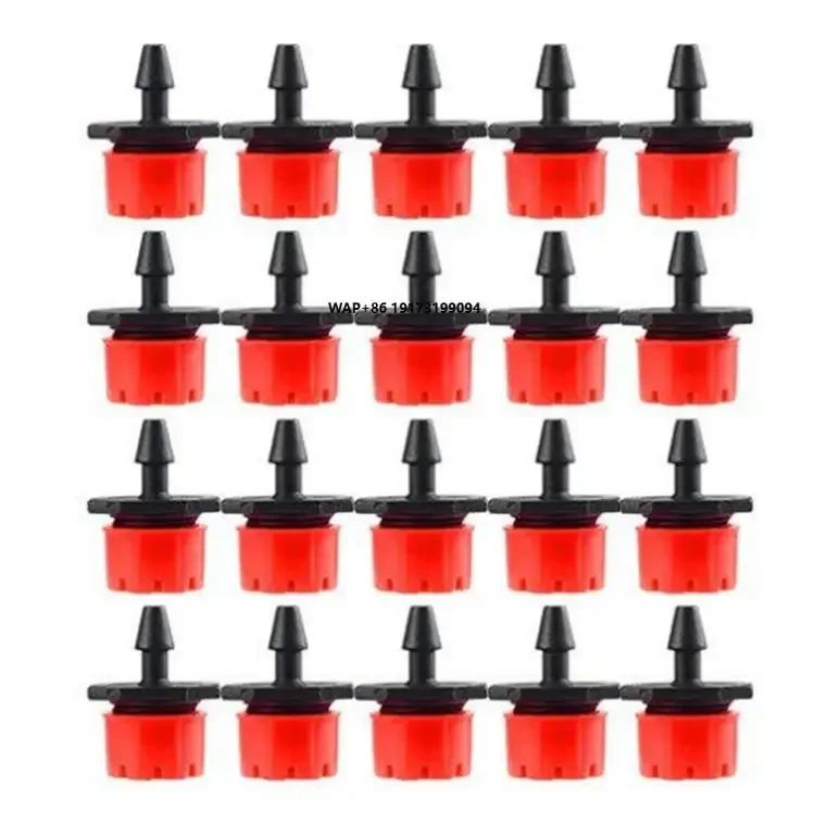 Adjustable Irrigation Sprinkler Dripper Garden Drip Emitters Micro Spray Rotating 8 Spray Hole 1/4'' Hose for Agriculture Lawn