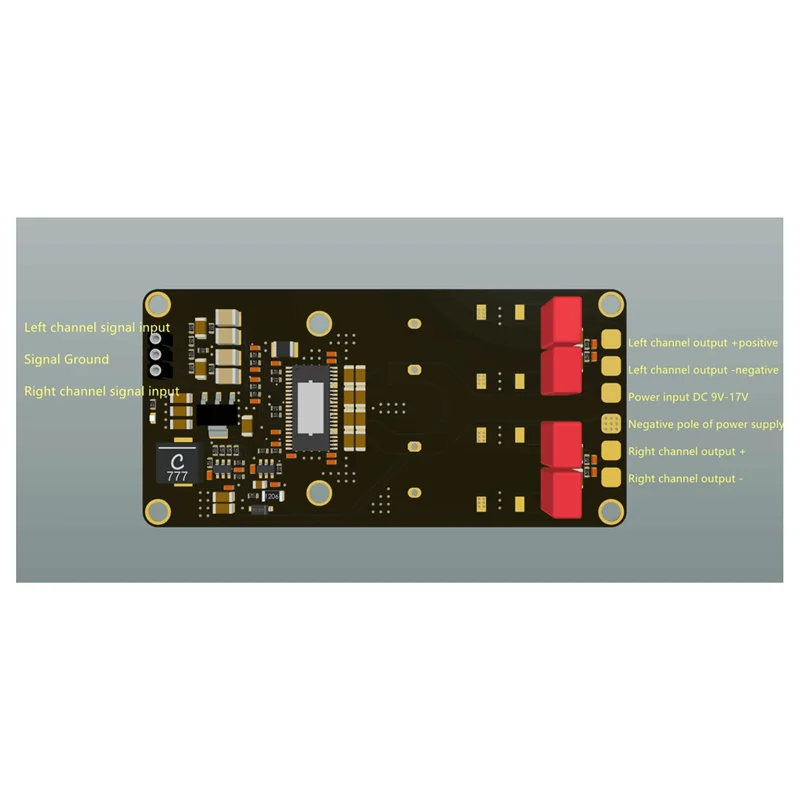 

-ABAB Enthusiast Digital TPA3221 HIFI Stereo Class D Power Amplifier Board 2X60w DC9-17V