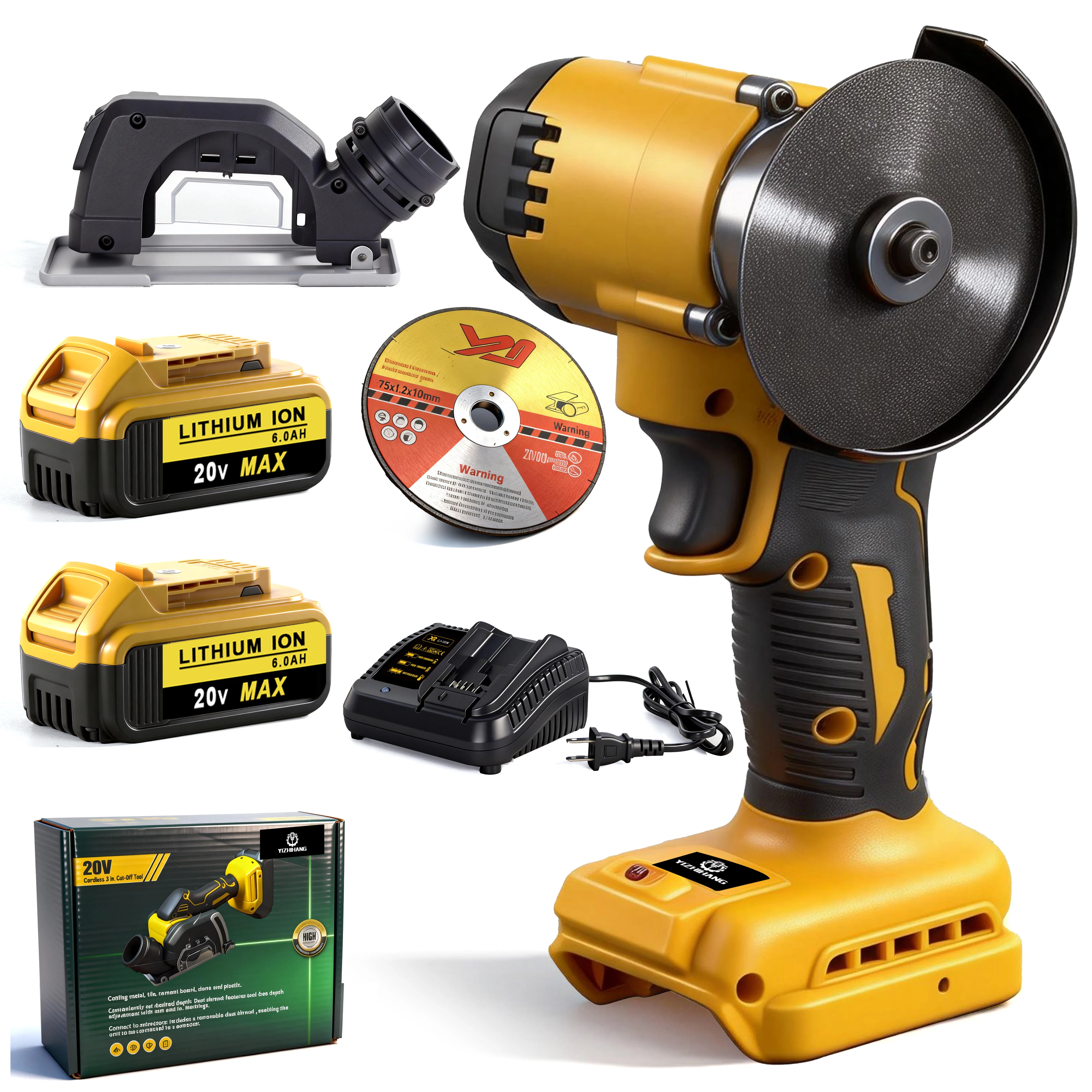 

Portable Electric Tools: 21v Brushless Cordless Angle Grinder, Cutting Machine, All-angle Tools