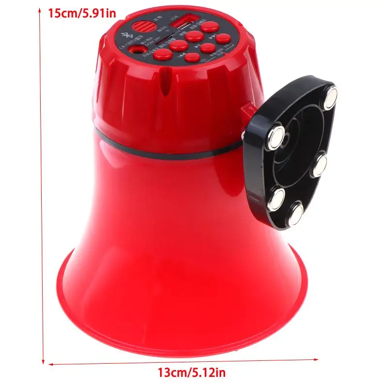 Car Police Warning Siren Horn Alarm 130dB Loud Sound 6-24V with Amplifier for Vehicle Safety Protection