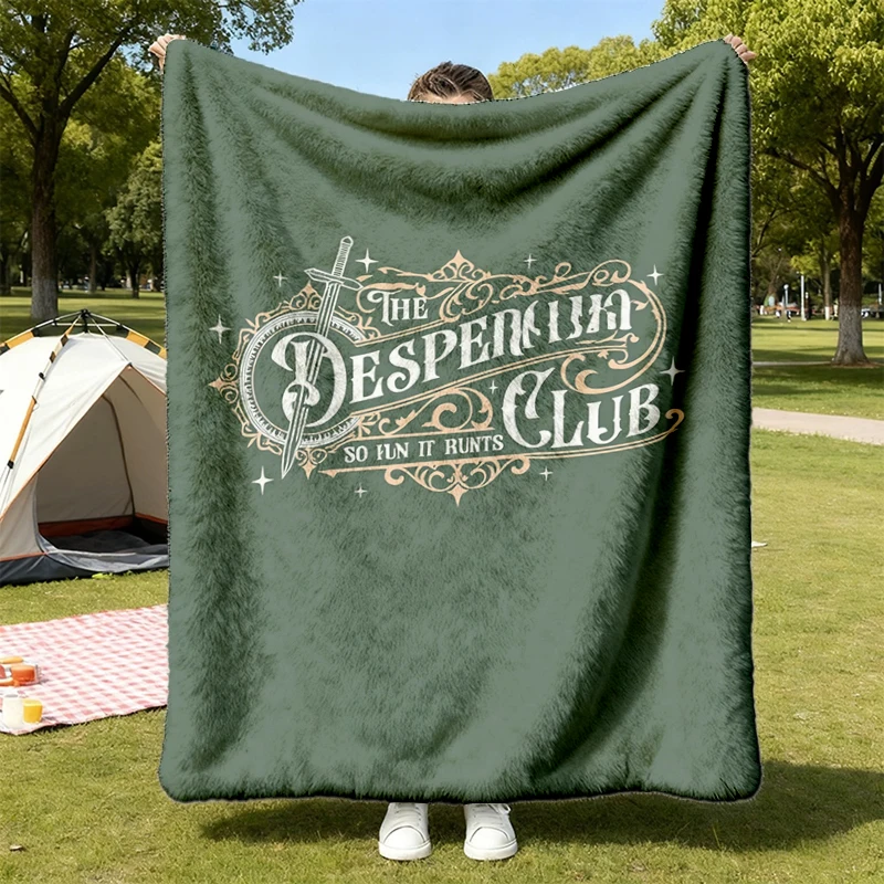 The Desperado Club Colors Flannel Blanket, New Achievement Carl Flannel Throw, Fantasy Booktok Gift, Dungeon Crawler Car