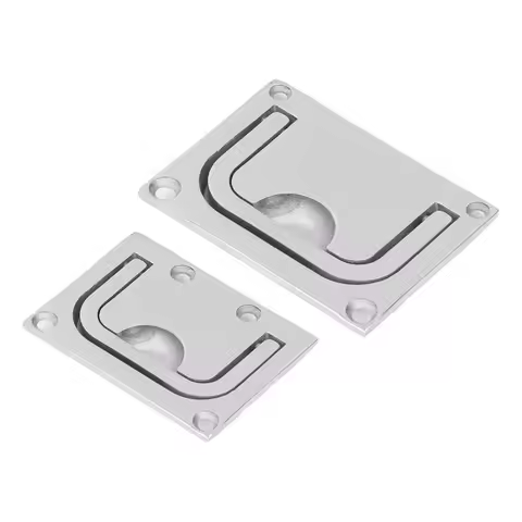 Boat Pull Flush Lift Deck Cover Handle Marine 316 Stainless Steel Mirror Square Boat