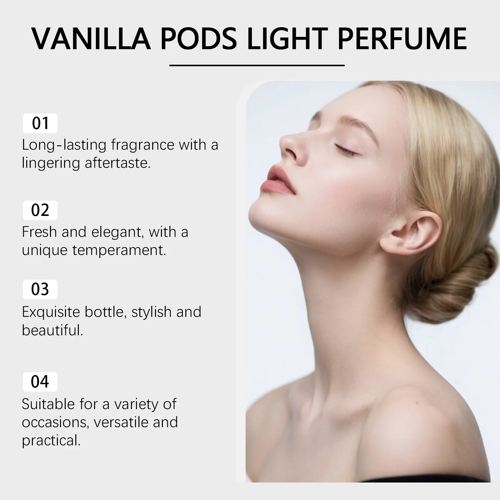 Vanilla Eau de Toilette long-lasting fragrance charming layered scent sweet delicate aroma portable perfume spray