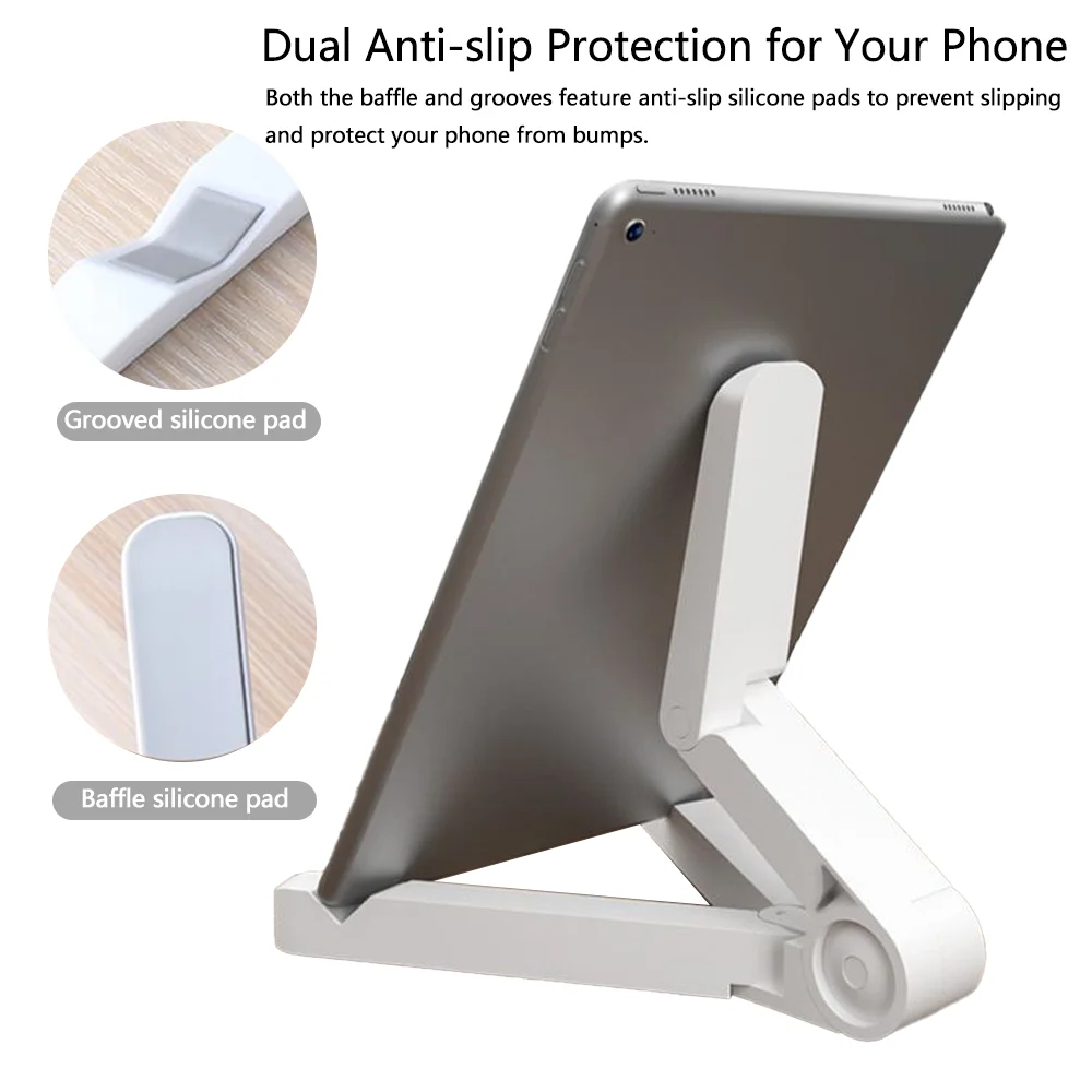 1-3PCS Portable Foldable Phone Stand, Multi-Angle Desktop Holder for Tablet & Mobile, for Live Streaming, Watching Videos Movies