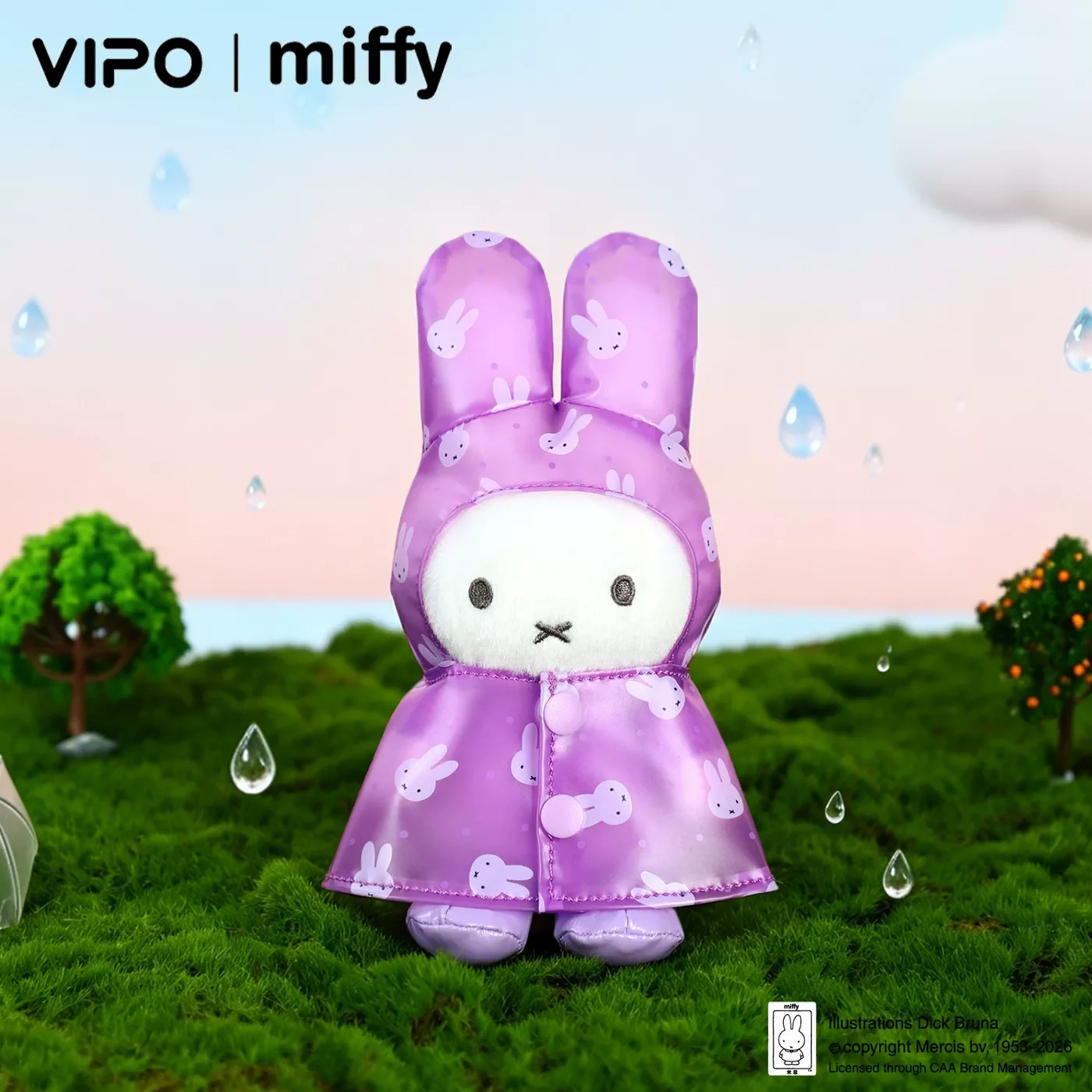 Vipo Miffy New Blind Box Raincoat Series Trendy Toy Mystery Box Cute Collectible Figurine Doll Ornament Bag Charm Birthday Gift image 3