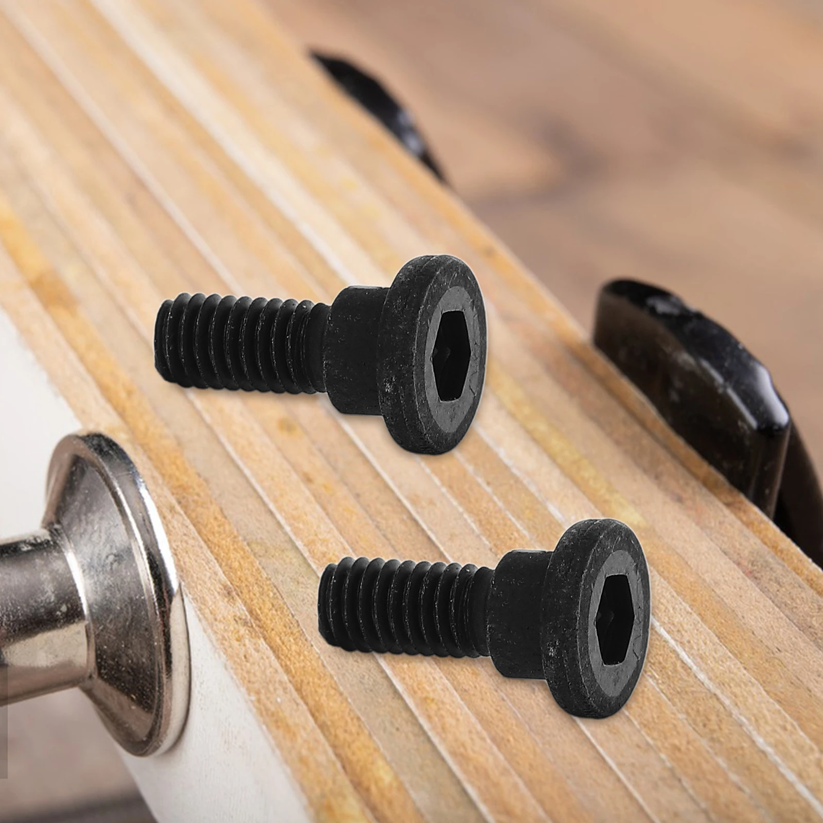 

10pcs M2.5 Socket Head Cap Screws Shoulder Bolts Black Carbon Steel Bed Frame Replacement Nuts Machine Hardware