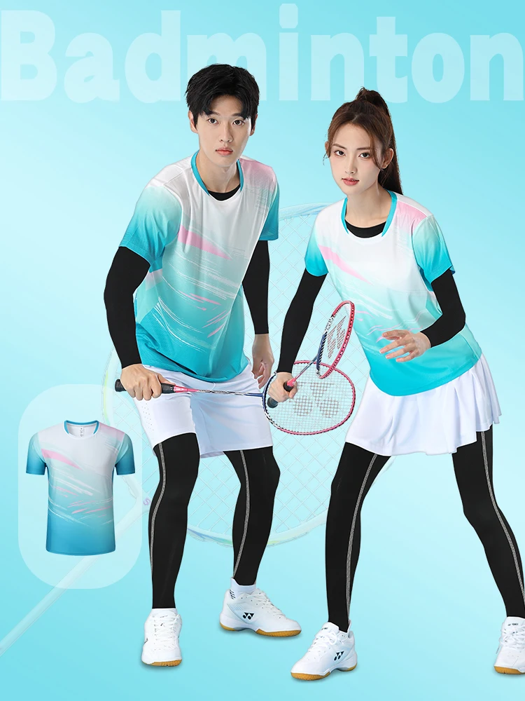 qui-dry-badminton-orm-set-for-men-and-women-t-training-sports-wear-polyester-fiber-round-ne-ort-sve-orts