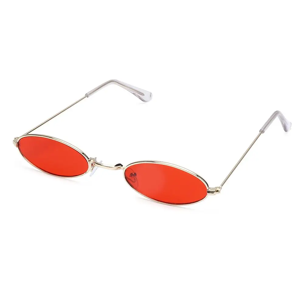 Fashion Design Men and Women Small Frame Sun Glasses Eyeglasses Oval Sunglasses Vintage Shades