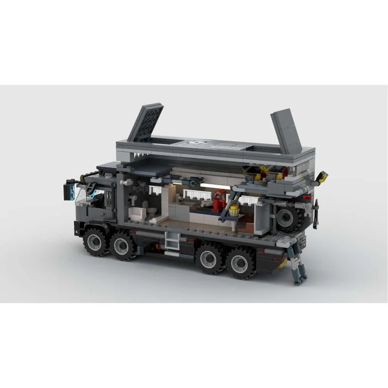 MOC-119891New Classic8x8 على الطرق الوعرة سيارة تخييم بنة نموذج ، 874 أجزاء الإبداعية عيد ميلاد بناء الالعاب العملاقة هدية للأولاد #1