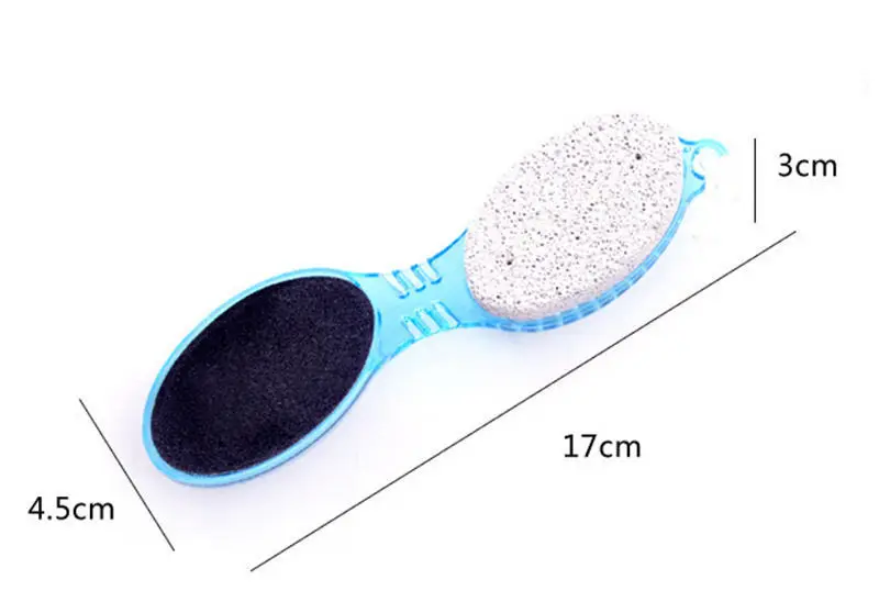 1pc Foot Care Tool 4in1 Pumice Stone Dead Skin Remover Peeling Brush Pedicure Grinding Tool Random Color Pedicura Ferramentas