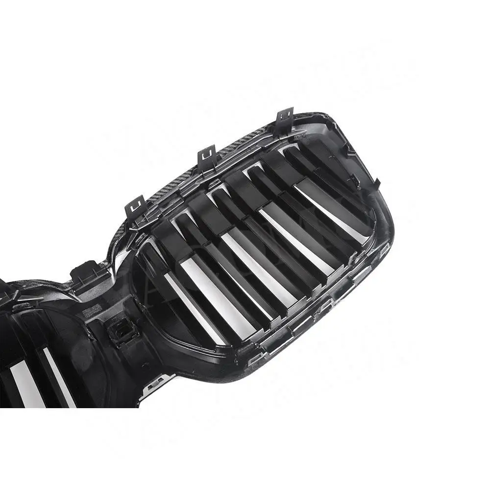 

Гоночная решетка переднего бампера VACOMUL из углеродного волокна для BMW iX3 G08i 2022, глянцевая черная накладка на решетку радиатора из ABS, комплект обвеса