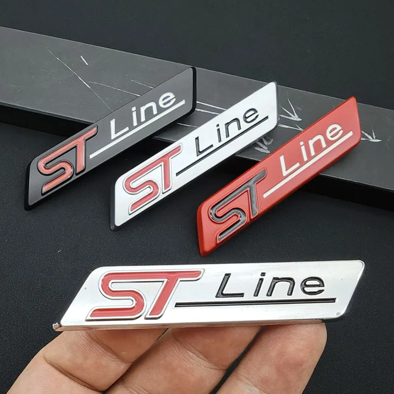 

3D металлическая наклейка с логотипом автомобиля, эмблема на багажник, значок на крыло, наклейка для Ford STLine Focus Mondeo Mk5 Fiesta Puma Kuga, аксессуары