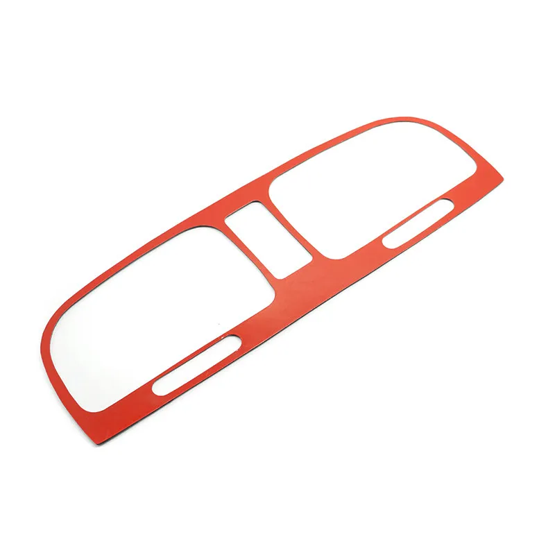 ألياف الكربون الناعمة لشركة فولكس فاجن جولف 6 MK6 2010 2011 2012 2013 سيارة الداخلية مركز وحدة التحكم تكييف الهواء منفذ تنفيس ملصق الكسوة #4