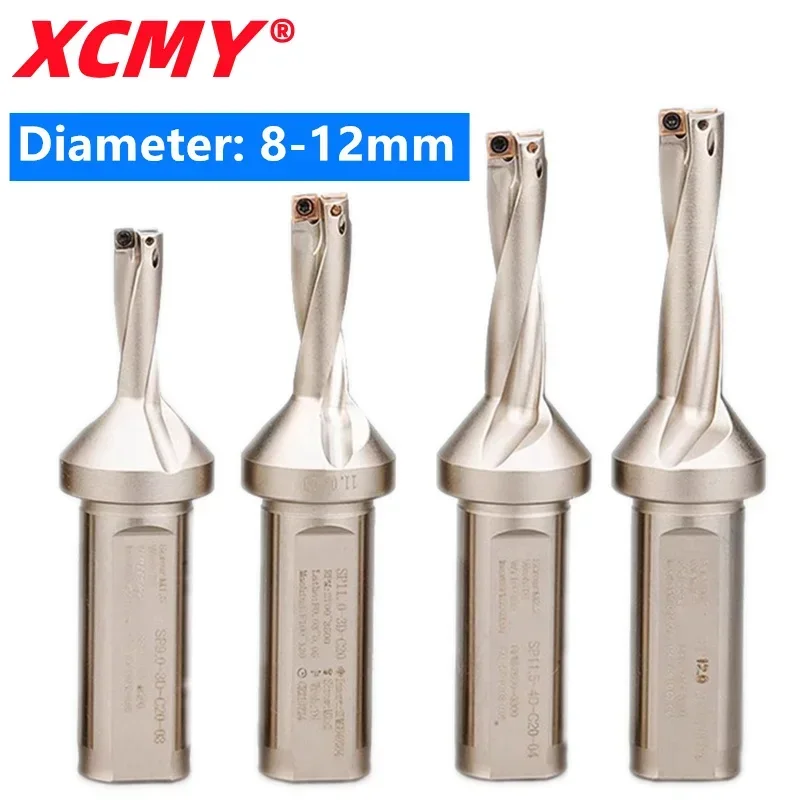 Nc small bore u drill WC/SP SPMT SOMT040202 Fast violence lathe water jet single blade u drill rod 2D 3D 4D diameter drill bit