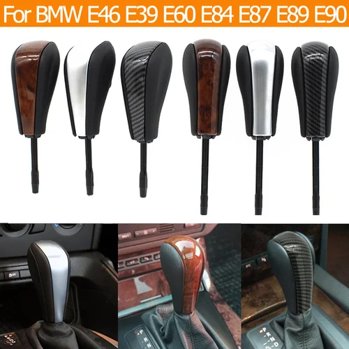 Perilla de cambio de marchas de coche, palanca de cambios para BMW 1, 3, 5, 7, X1, X3, X5, Z3, Z4 Series E46, E39, E36, E53, E60, E83, E84, E85, E86, E87, E89, E90