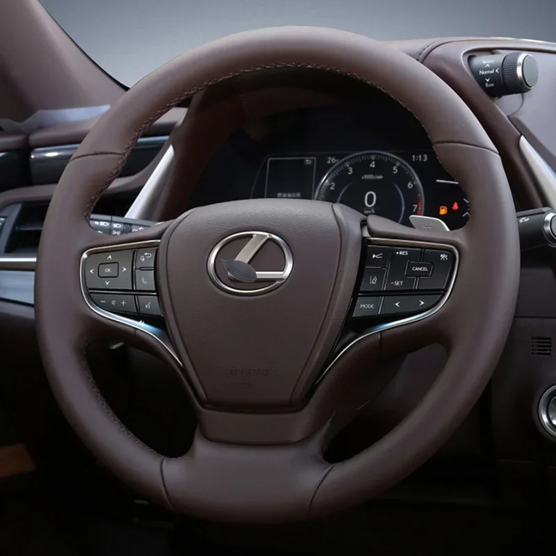 

DIY Hand-Stitched Suede Leather Car Steering Wheel Cover for Lexus NX200 ES300h RX270 ES240 Interior Auto Accessories
