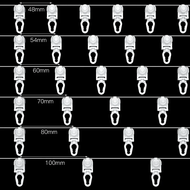 S Fold Snake Wave Curtain Line Runner , S Wave Curtain Rails Hook Used For Manual Rails,Electric Rod With Wheels