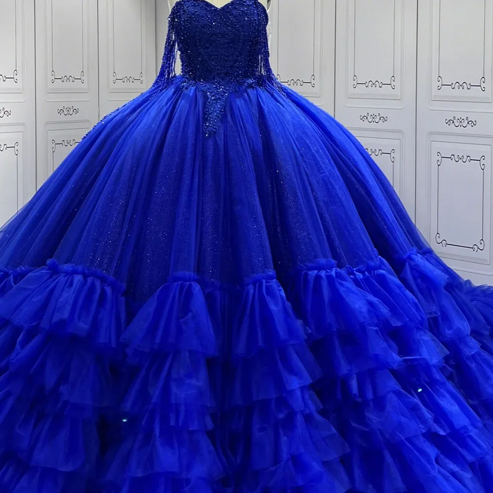 Baljurk Prinses Meisje Sweet 15 Quinceanera Jurken Aangepaste Vloerlengte Aanpassen Prom Partij Jassen Jurk vestidos 15 jaar