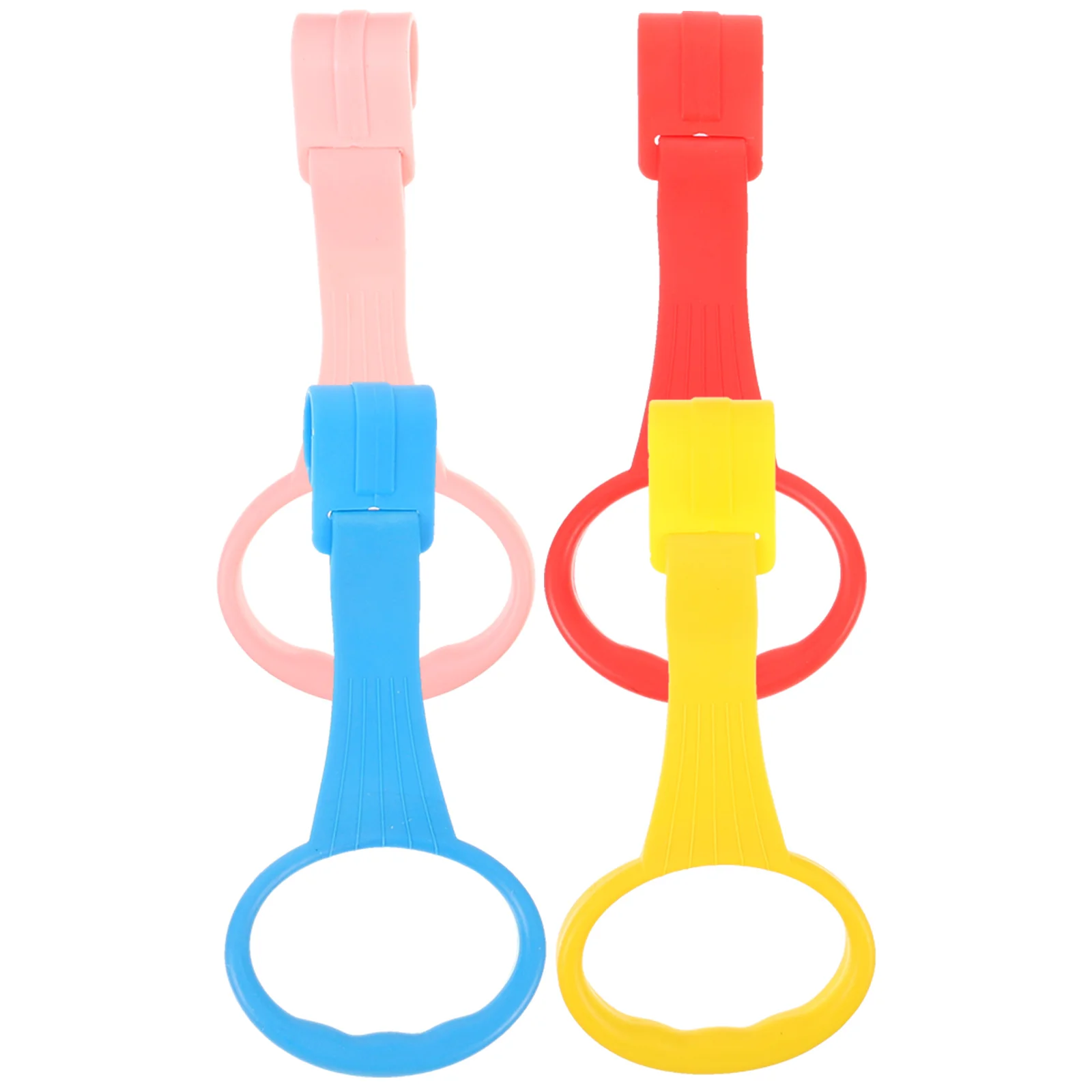 4pcs Baby Pull Rings Infant Crib Hanging Safety Handles For Toddler Support Nursery Bed Grab Ring Set