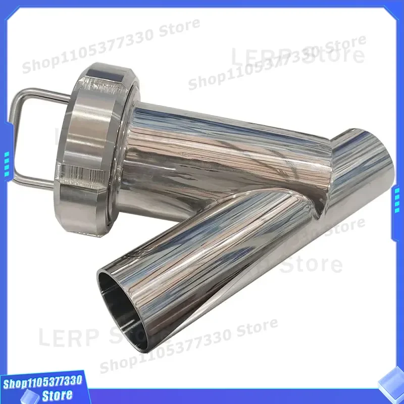 Sanitary SS304 316 Stainless Steel Y Type Pipe Filter Butt Weld Industrial Fluid Strainer for Water Oil Gas System High