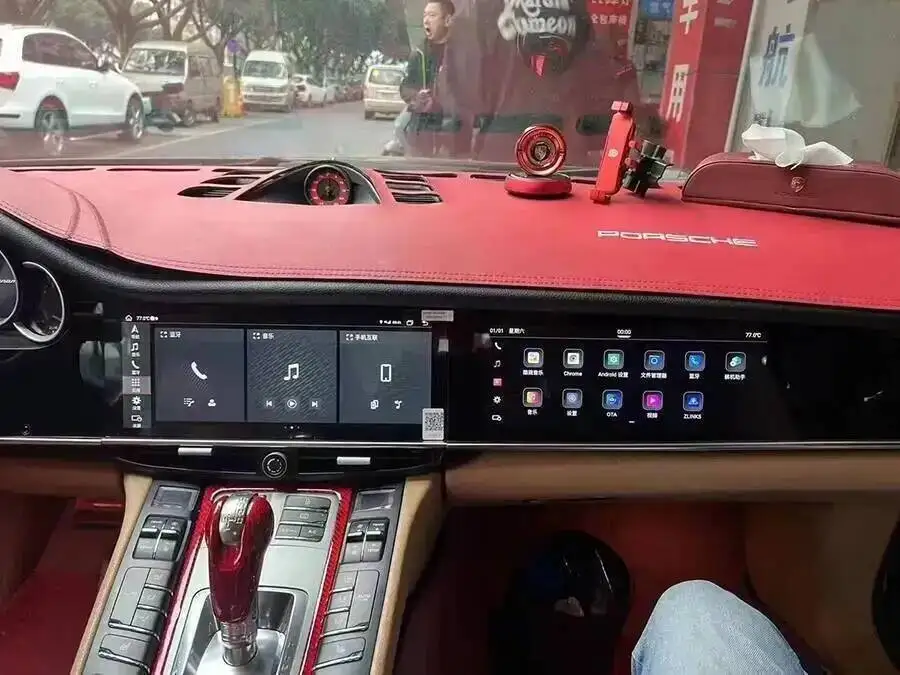 Dual-Screen CarPlay für Porsche Panamera 2010-2017 Intelligentes Navigationssystem GPS Aufgerüstetes Interaktives System – Detail 18