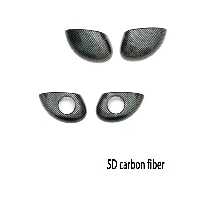 مناسبة لمرآة الرؤية الخلفية Xiaomi SU7 الغطاء العلوي والسفلي الغطاء الواقي ملحقات ألياف الكربون