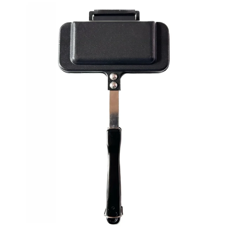 

Сковорода для приготовления сэндвичей и завтраков, серая, из алюминиевого сплава, с антипригарным покрытием, двусторонняя, с эргономичной ручкой