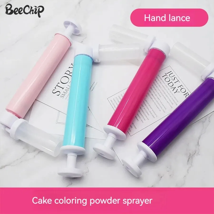 Manual Cake Spray Gun Mousse Cake Coloring Sprayer Kitchen Tools Spray Canister Baking Tools Portable Kitchen Supplies For Home