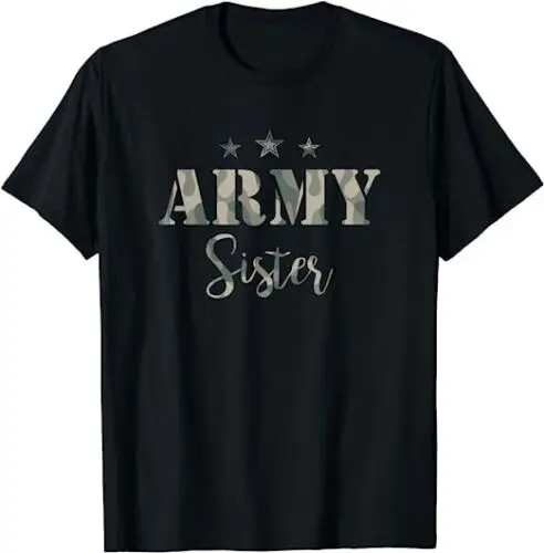 

Женская футболка с надписью «Proud Army Sister»