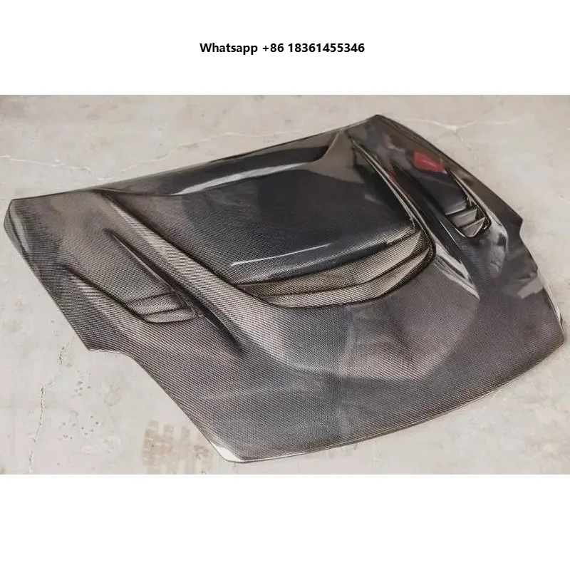 For 350z Z33 Dry Carbon Fiber 350Z Engine Cover for Replacement. 350Z Bonnet Hood MBJ Style Hood Fits