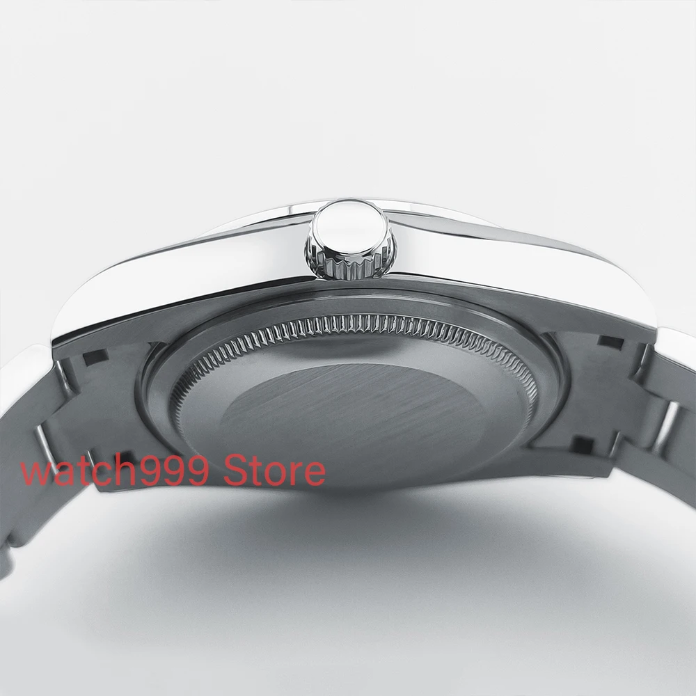 Orologio meccanico automatico da 36 mm con logo personalizzato, orologio da uomo d'affari di lusso di fascia alta, impermeabile, con calendario luminoso